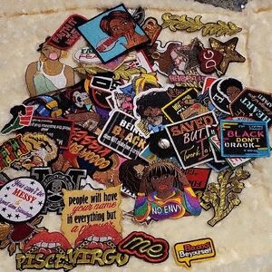 Colorful Iron-On Patches Set
